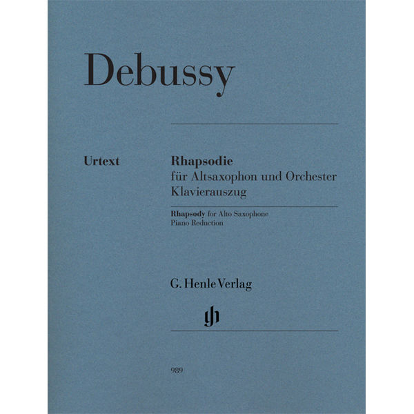 Rhapsody for Alto Saxophone and Orchestra (Piano reduction) , Claude Debussy - Alto Saxophone and Piano