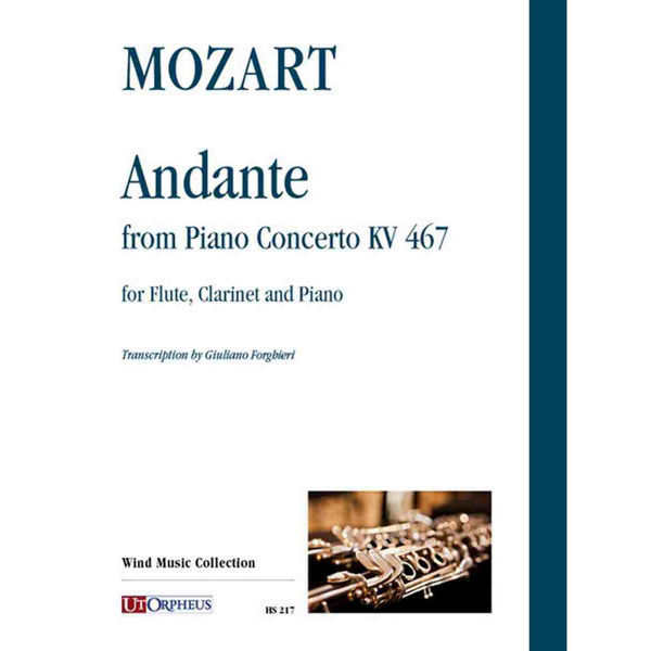 Andante from Piano Concerto KV467, Mozart. Flute, Clarinet and Piano