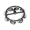 Tamburin Meinl HTHH1BK, Hi-Hat Mount, Enkel Rad Nickel Jingles, Black