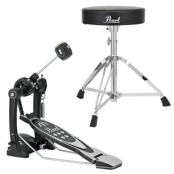 Trommestol og Stortrommepedal Pearl HWP-DP53, Package P-530 & D-50