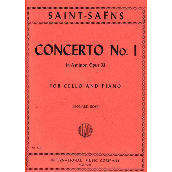 Cello Concerto no. 1 A-minor, Opus 33, Camille Saint-Saens