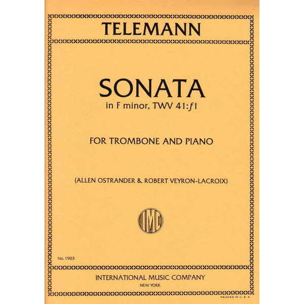 Sonata in F minor TWV41:f1 for Trombone and Piano. Telemann