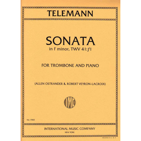 Sonata in F minor TWV41:f1 for Trombone and Piano. Telemann