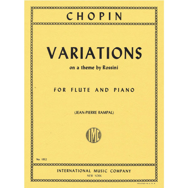 Variations on a Theme by  Rossini, Frederic Chopin. Flute/Piano