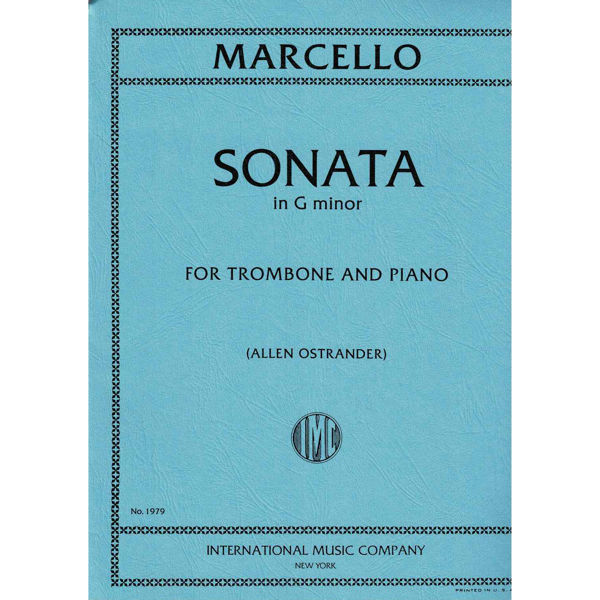 Sonata in G-minor, Benedetto Marcello, ed. Allen Ostrander. Trombone/Piano