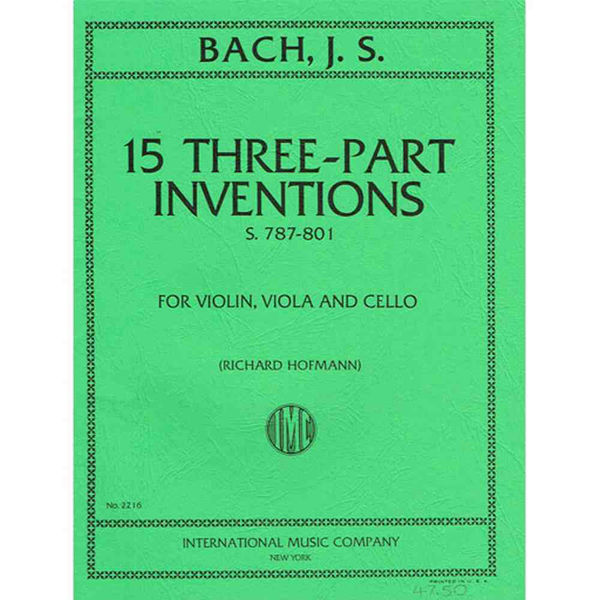 15 Three-Part Inventions, Bach - Violin/Viola/Cello