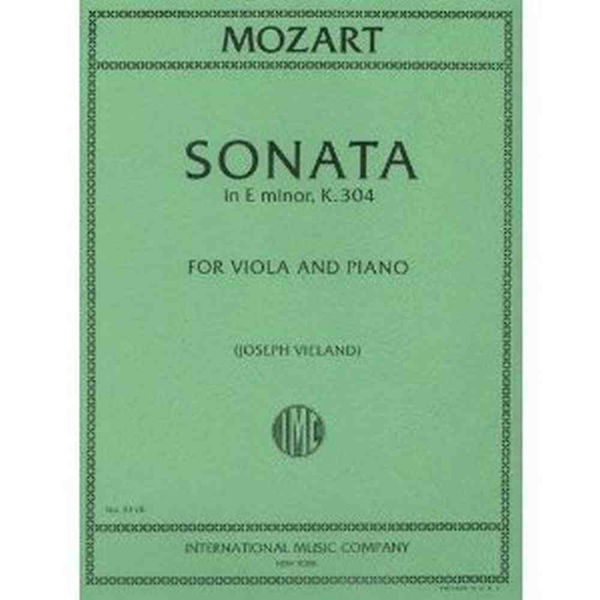 Sonata in E minor K 304 for Viola and Piano, Mozart