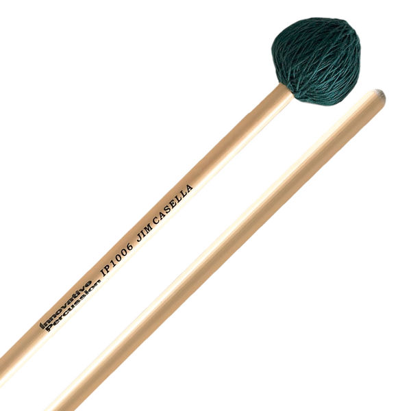 Vibrafonkøller Innovative Percussion IP1006, Jim Casella, Rattan, Hard Vibraphone, Cord