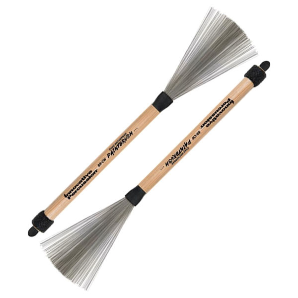 Visper Innovative Percussion BR-CW, Chad Wackerman Paintbrush w/Pull Rod, Wood Handle