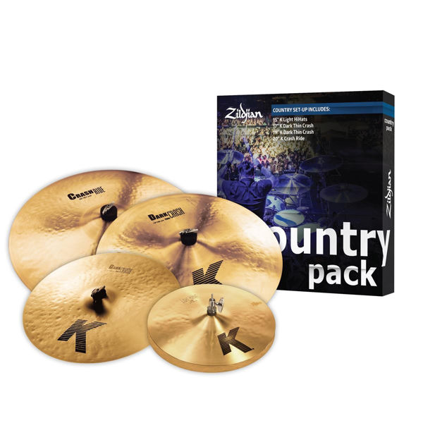 Cymbalpakke Zildjian K. Dark K0801C, Country, 15-17-19-20