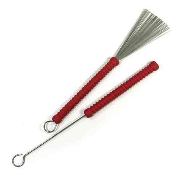 Visper Ludwig L190, Red Ribbed Handle w/Loop End