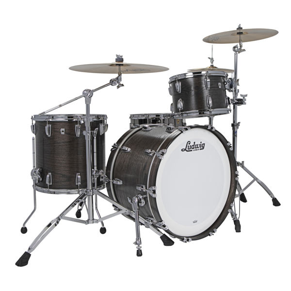 Slagverk Ludwig Classic Oak Fab 22 Shell Pack, m/Triad Mount, Smoke