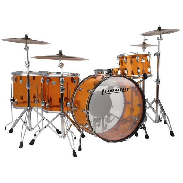 Slagverk Ludwig Vistalite Zep Set 26 Shell Pack, Amber Vistalite