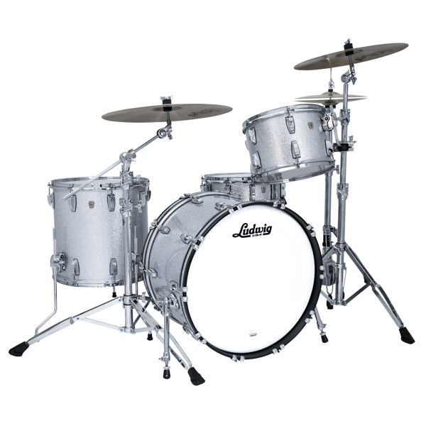 Slagverk Ludwig Classic Maple Downbeat 20 Shell Pack, m/Atlas Mount, Silver Sparkle