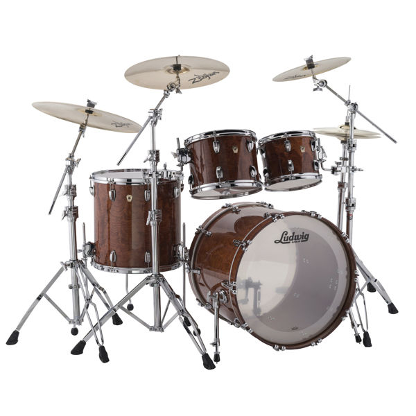 Slagverk Ludwig Classic Maple Exotic 22 Shell Pack, m/Atlas Mount, Bubinga