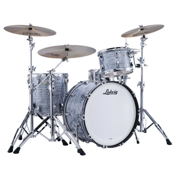 Slagverk Ludwig Classic Maple Pro Beat 24 Shell Pack, m/Atlas Mount, Sky Blue Pearl