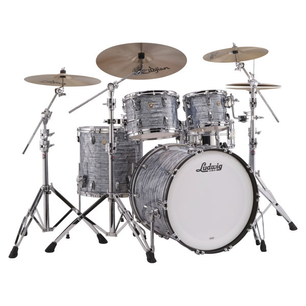 Slagverk Ludwig Classic Maple Mod 22 Shell Pack, m/Atlas Mount, Sky Blue Pearl