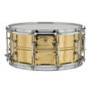 Skarptromme Ludwig Hammered Brass LB420BKT, 14x5, Chrome Hardware, Tube Lugs, Die-Cast, w/P86 Strainer