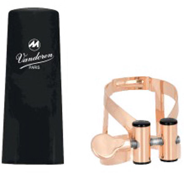 Ligature Klarinett Bb Vandoren M/O Rose Gold inkl Rørhette Plast