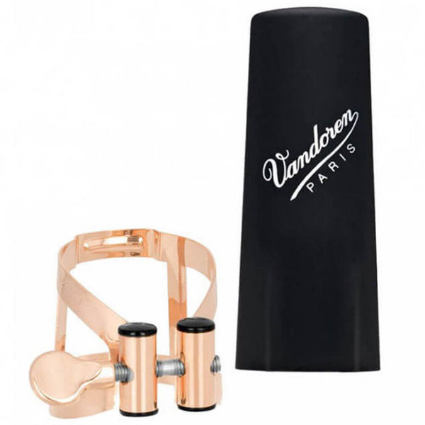 Ligature Tenorsaksofon Vandoren M/O Rose Gold inkl Rørhette Plast