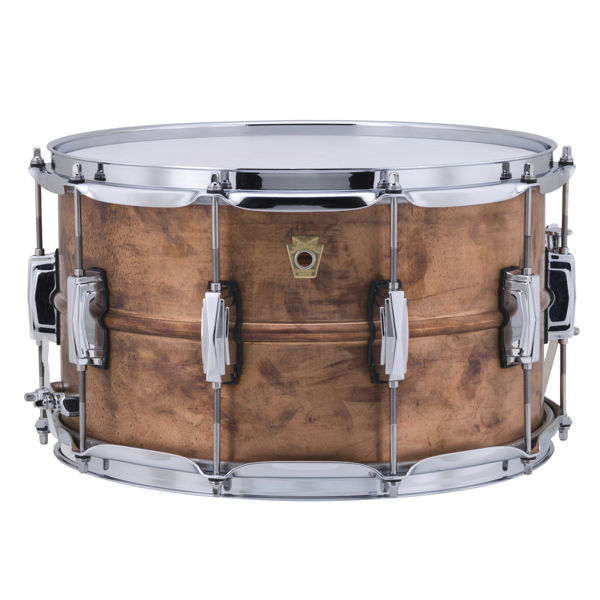 Skarptromme Ludwig Copperphonic LC608R, Raw Patina Shel, 14x8, Imperial Lugs