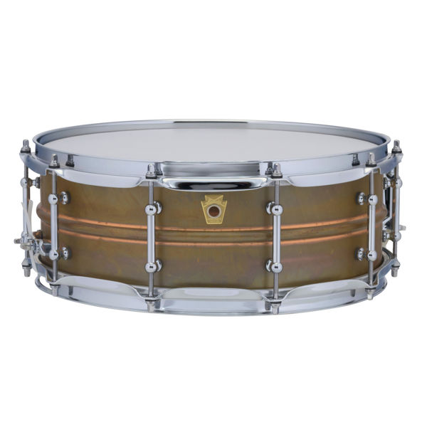 Skarptromme Ludwig Copperphonic LC661T, Raw Patina Shell, 14x5, Tube Lugs