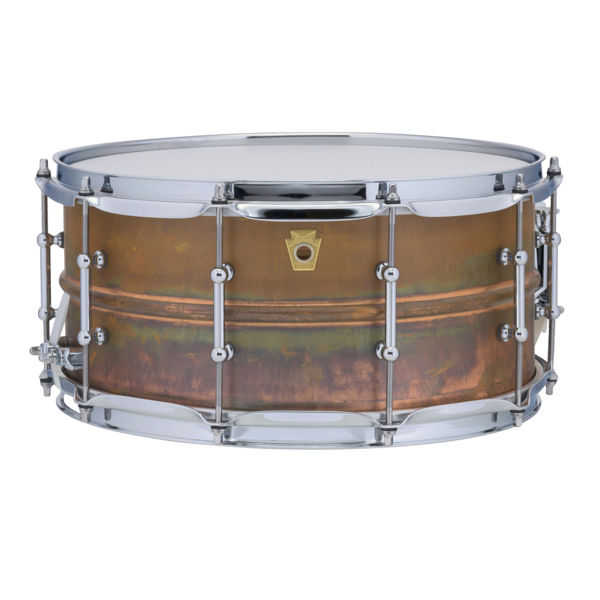 Skarptromme Ludwig Copperphonic LC663T, Raw Patina Shell, 14x6,5, Tube Lugs