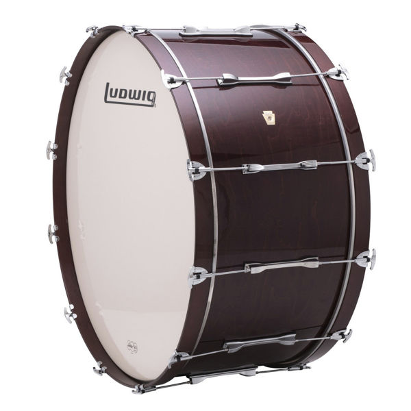 Konsertstortromme Ludwig LECB28, 28x14, Lacquer, Remo Fiberskyn Head