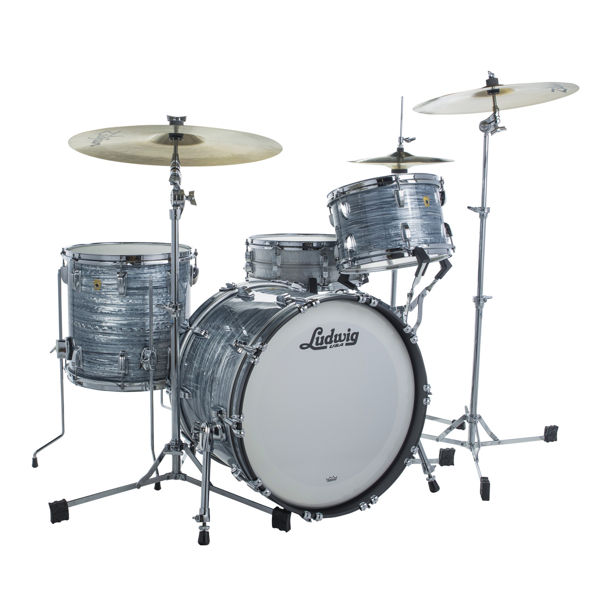 Slagverk Ludwig Legacy Mahogany Downbeat 20 Shell Pack, m/Classic Mount, Vintage Blue Oyster