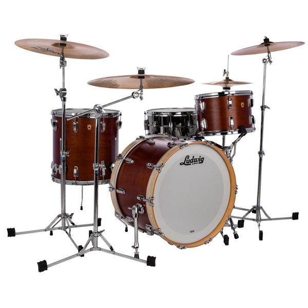 Slagverk Ludwig Legacy Mahogany Fab 22 Shell Pack, m/Classic Mount, Mahogany