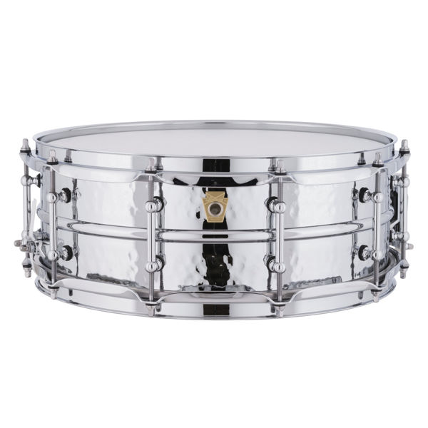 Skarptromme Ludwig Chromed Aluminum Supraphonic LM400KT, 14x5, Hammered Shell, Tube Lugs