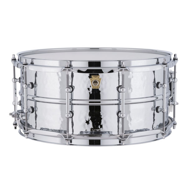 Skarptromme Ludwig Chromed Aluminum Supraphonic LM402KT, 14x6,5, Hammered Shell, Tube Lugs