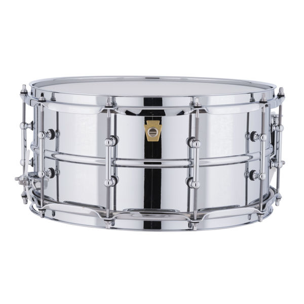 Skarptromme Ludwig Chromed Aluminum Supraphonic LM402T, 14x6,5, Smooth Shell, Tube Lugs