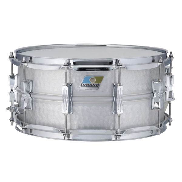 Skarptromme Ludwig Acrolite Aluminum LM405K, 14x6,5, Hammered Aluminum Finish w/Chrome Hardware