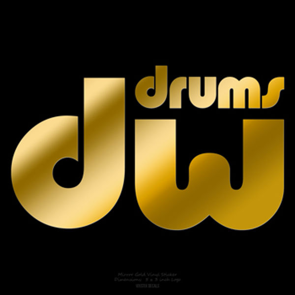 Logo DW, Gold, Til Stortrommeskinn