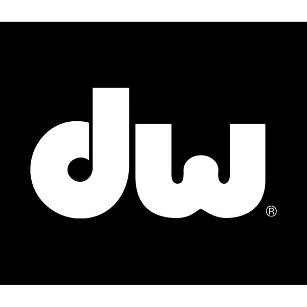 Logo DW, White, Til Stortrommeskinn