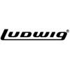 Logo Ludwig, Black, Vintage 1970, Til Stortrommeskinn, L-20 x H-3,5cm