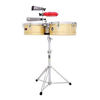 Timbales LP, LP1314-B, 13-14 Prestige Brass m/Stativ