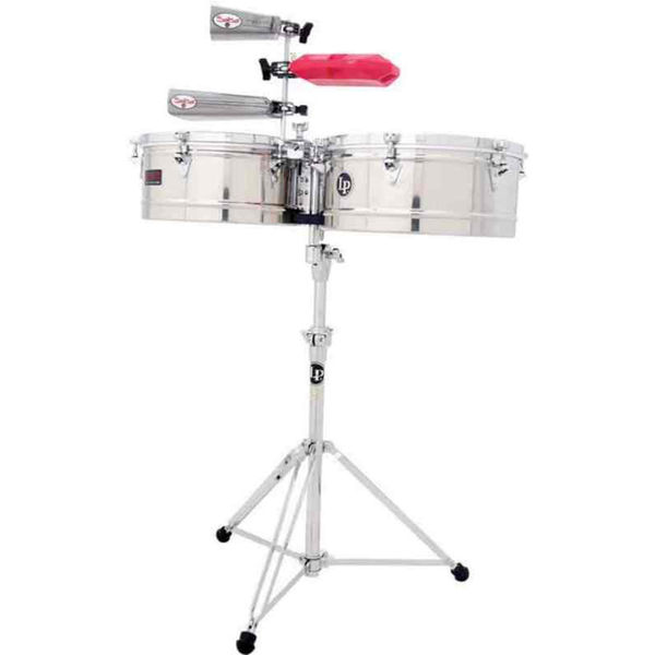 Timbales LP, 1415-S, 14-15 Prestige Steel m/Stativ