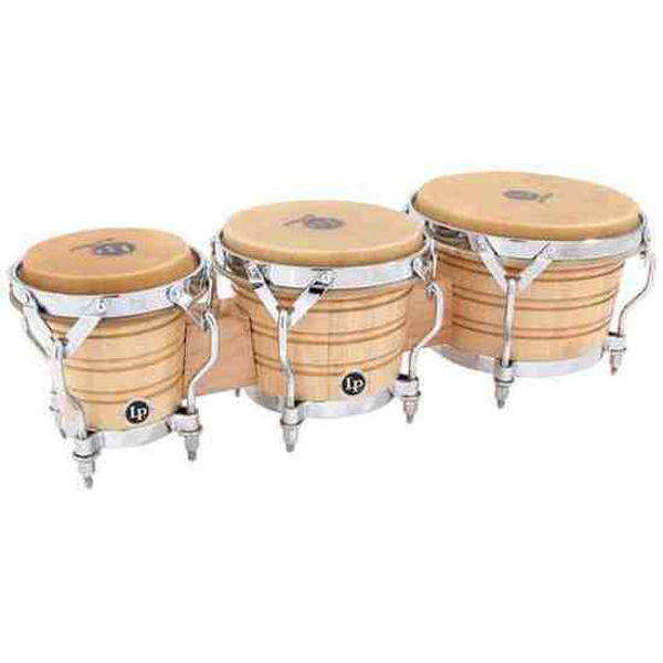 Bongoes LP, LP202-AW, Triple, Classic 5 1/2 - 9 Siam Oak, Chrome Hardware