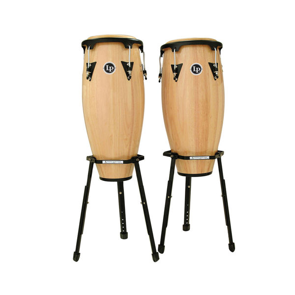 Congas LP Aspire LPA647B-AW, 11-12, Natural, w/Basket Stands