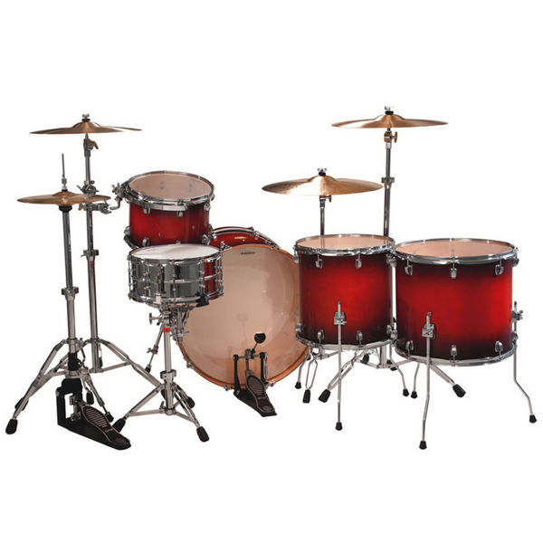 Slagverk Ludwig Centennial Dragstar Maple LRC22DX, 22 Shell Pack, Mahogany Burst