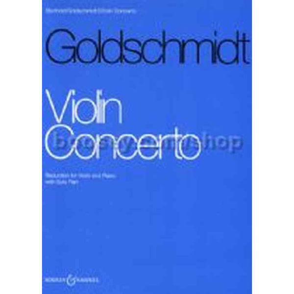 Violin Concerto, Goldschmidt, Reduction for Violin and Piano