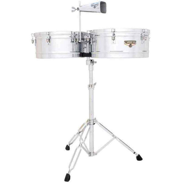 Timbales LP Matador M257, 14-15 Stål m/Stativ