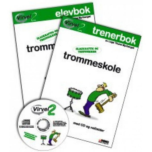 Virvel 2, Trenerbok m/CD Trommeskole