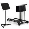 Notestativvogn Manhasset #1980, Harmony Stand Cart, Black