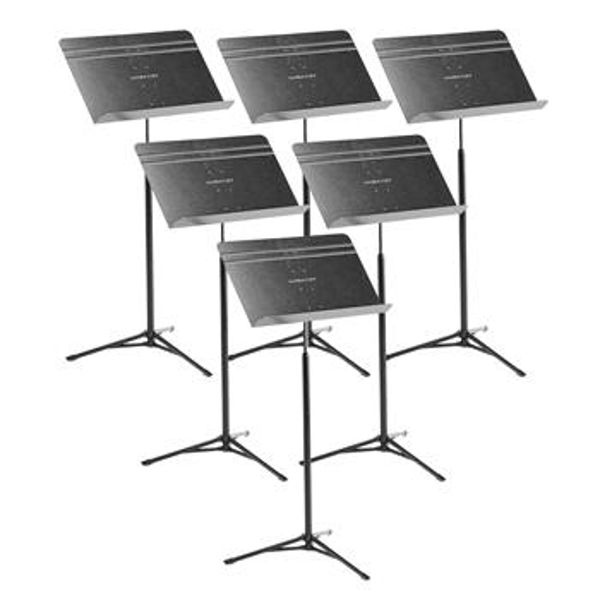 Notestativ Manhasset #5206CA, Voyager Concertino Stand, Black, Trinnløs, 6 Stk