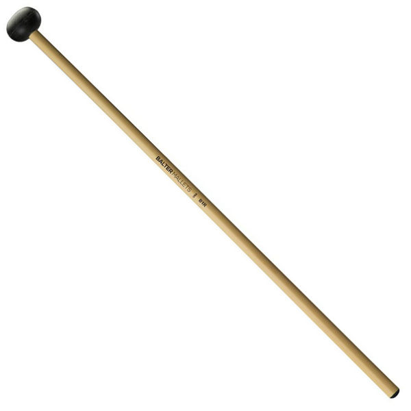 Xylofonkøller Balter Mallets B1R, Unwound Series, Extra Soft, Black Rubber, Rattan Handle