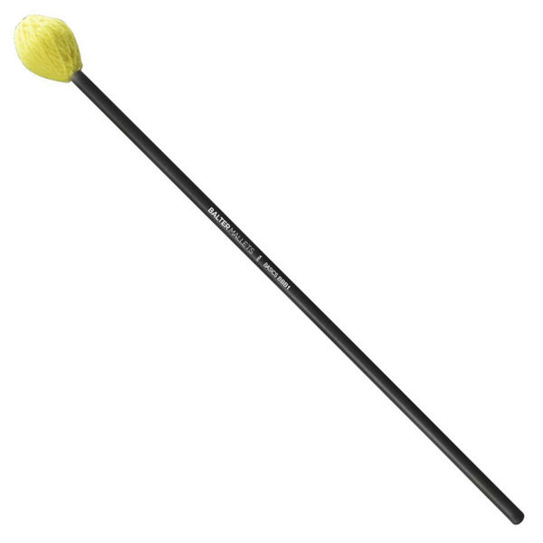 Marimbakøller Balter Mallets BBB1, Balter Basic, Hard, Yellow Yarn, Black Birch Handle