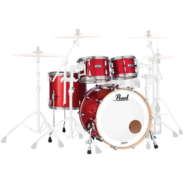 Slagverk Pearl Masters Maple Complete MCT924XEP/C319, Shell Pack, Inferno Red